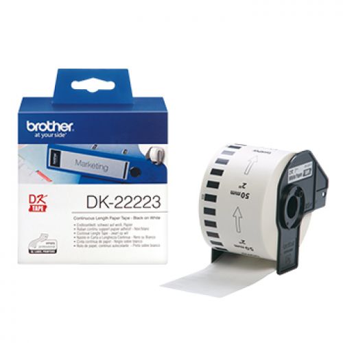 BROTHER Rolo de Fita de Pelicula Plastica Continua Blanca de 62mm x 15,24m , Brother , BRODK22212 , 4977766628211